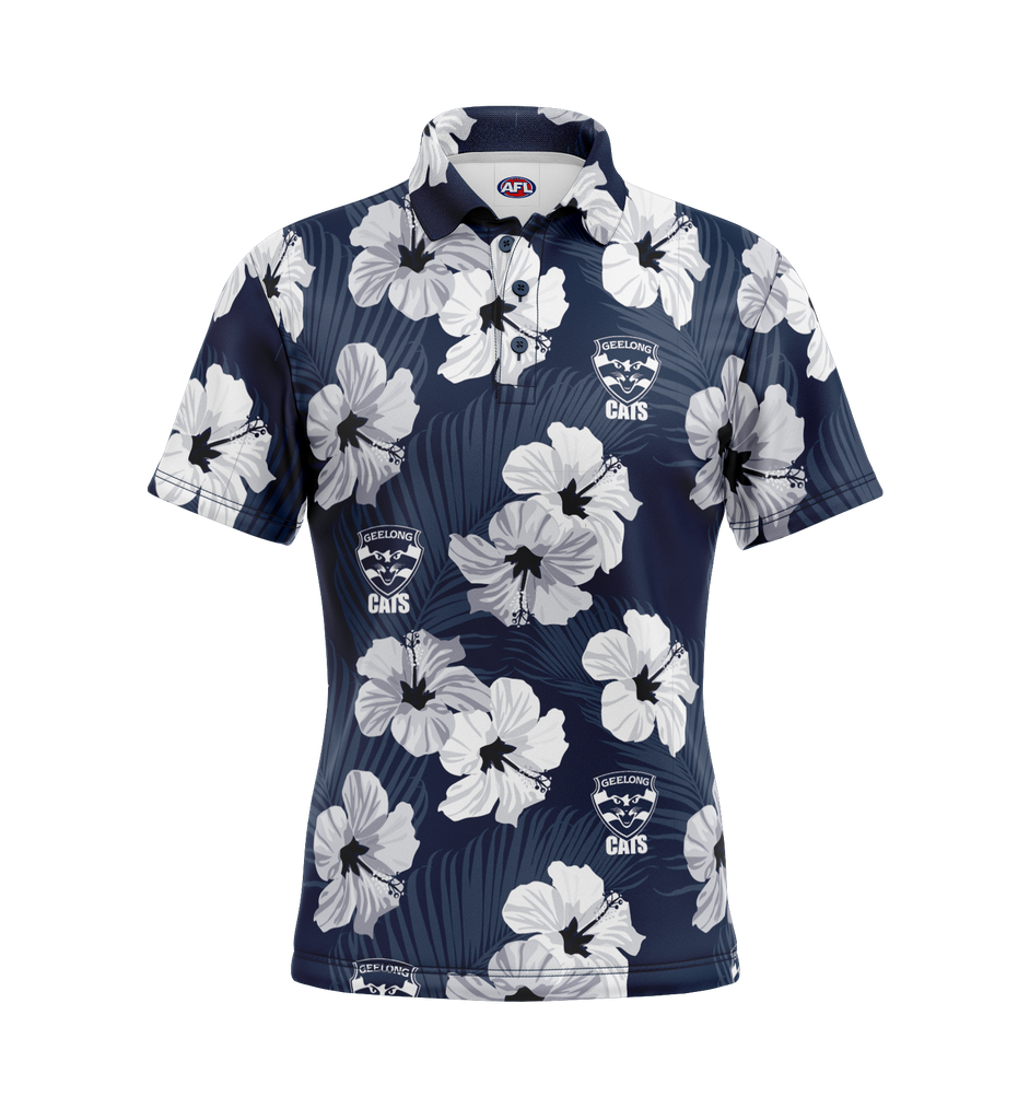 Geelong Cats Aloha Golf Polo shirt Port Mall Newsagency