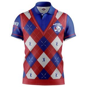 AFL Western Bulldogs "Fairway" Golf Polo Shirt