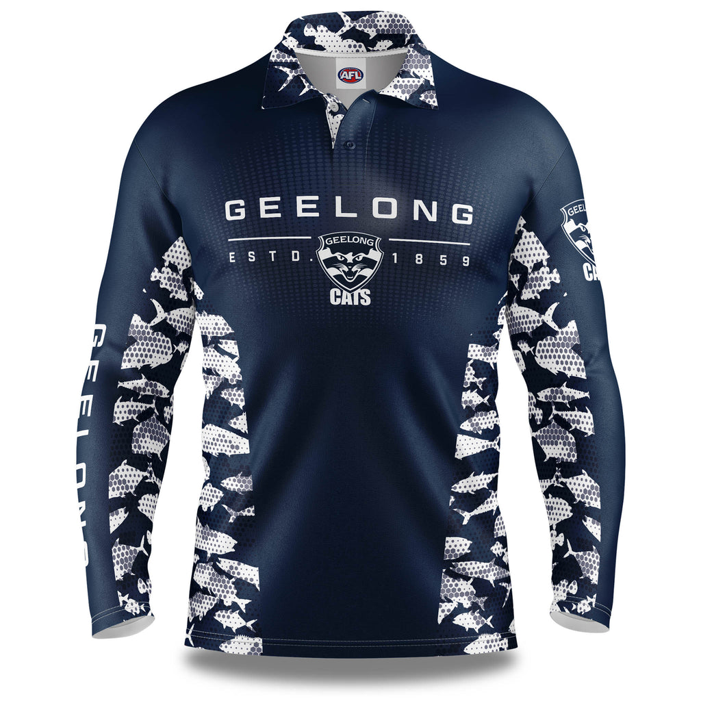 AFL Geelong Cats 'Reef Runner' Fishing Shirt Port Mall Newsagency