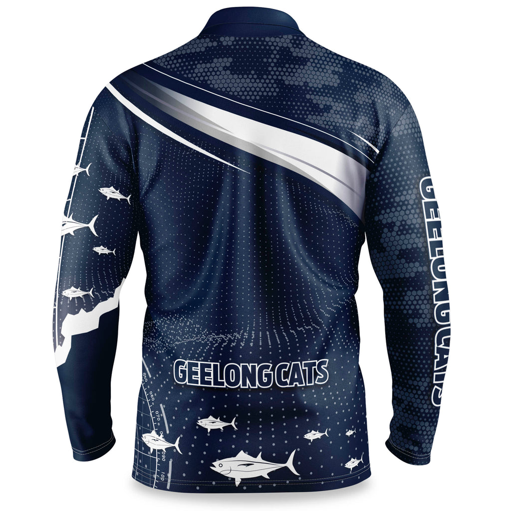 AFL Geelong Cats "Fish Finder" Fishing Shirt Port Mall Newsagency