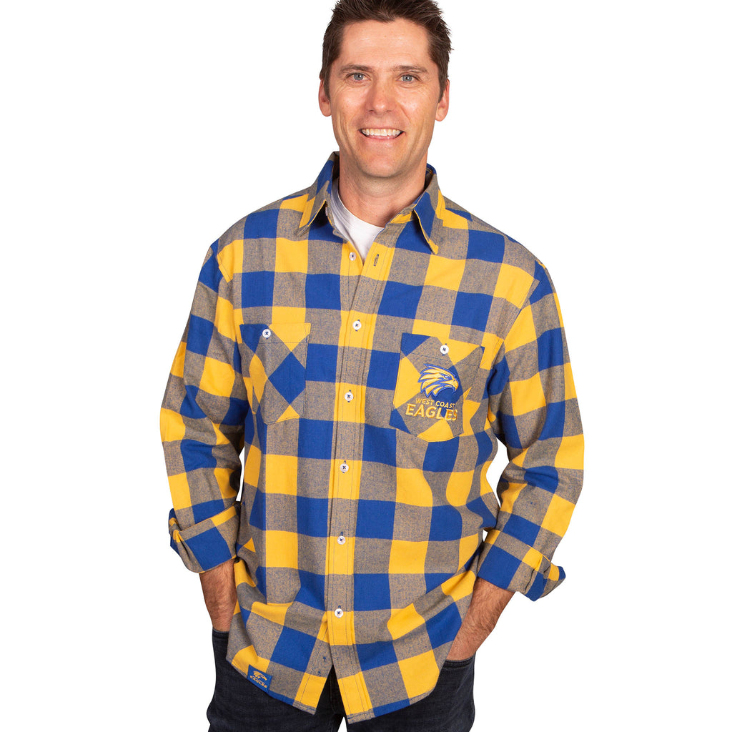 AFL West Coast Eagles 'Lumberjack' Flannel Shirt – Port Mall Newsagency