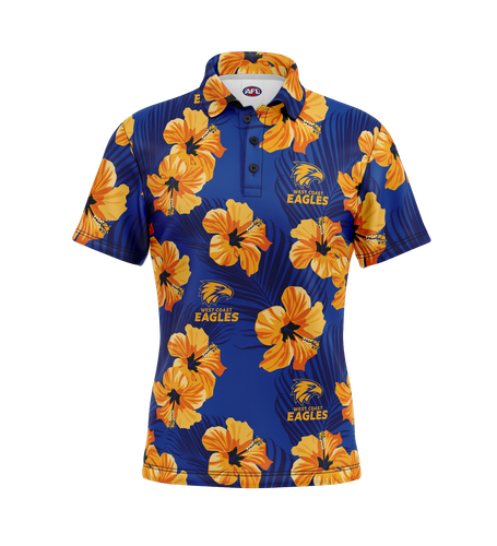 West Coast Eagles Aloha Golf Polo shirt