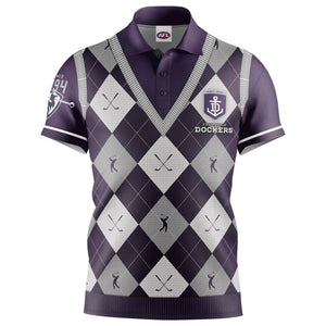 AFL Fremantle Dockers  "Fairway" Golf Polo Shirt