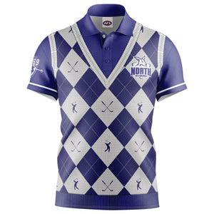 AFL North Melbourne "Fairway" Golf Polo Shirt