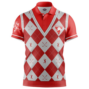 AFL Sydney Swans "Fairway" Golf Polo Shirt