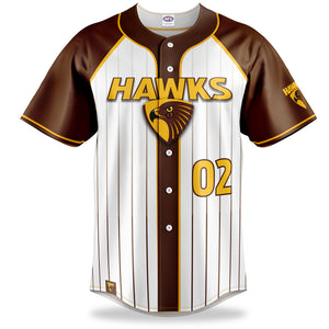 AFL Hawthorn Hawks Baseball Shirt