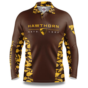 AFL Hawthorn Hawks 'Reef Runner' Fishing Shirt