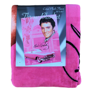 Elvis Presley Throw Blanket - Pink Cadillac
