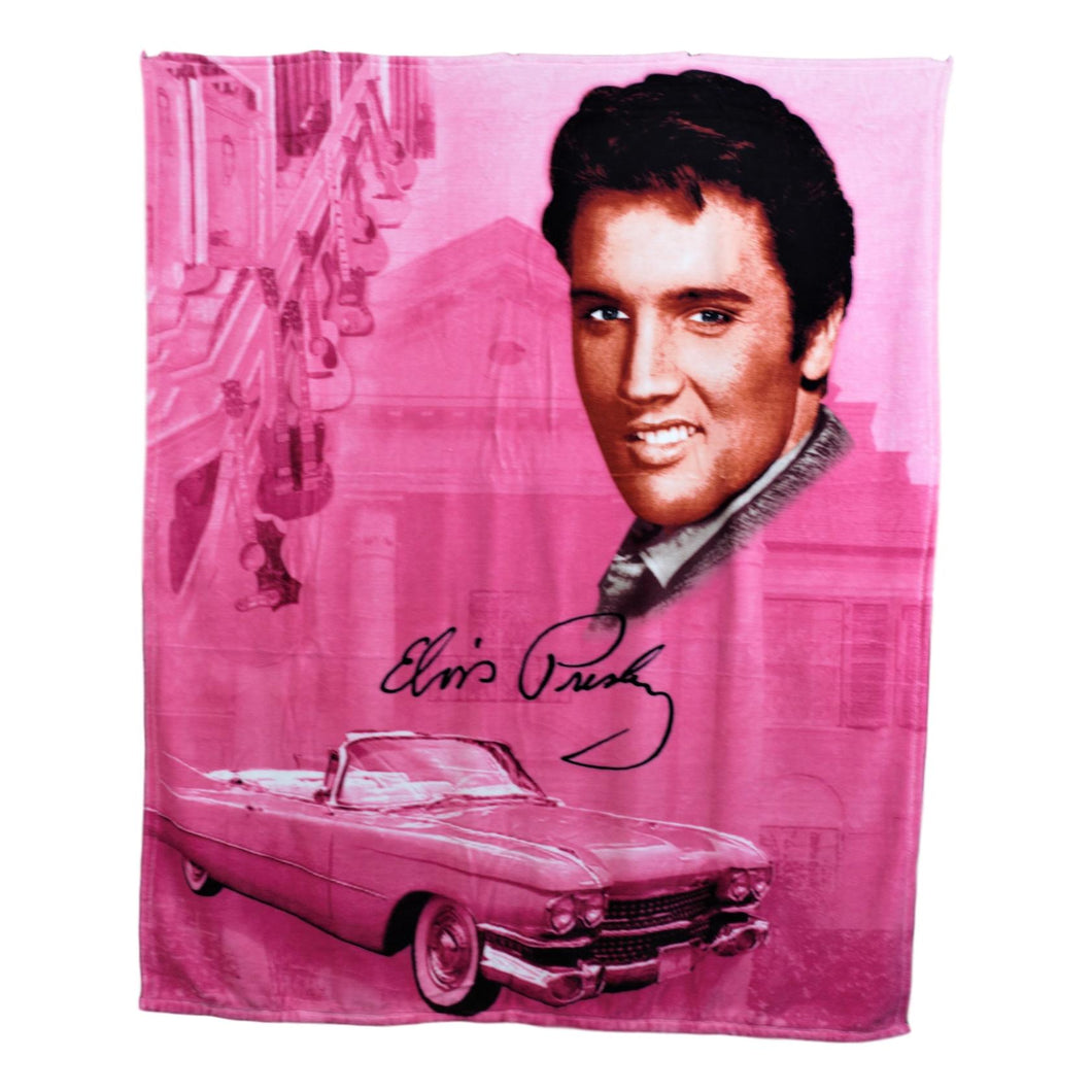 Elvis Presley Throw Blanket - Pink Cadillac