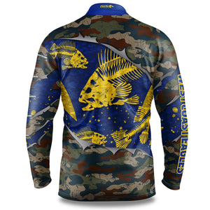AFL West Coast Eagles "Skeletor" Fishing Shirt