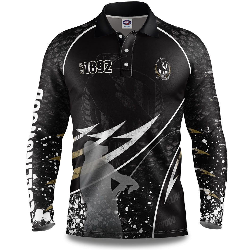Collingwood Magpies Fishing Shirt Front