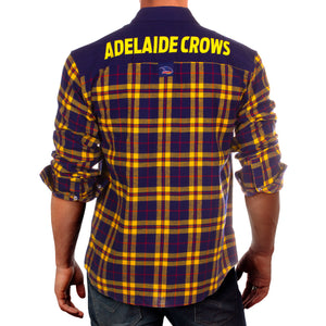 AFL Flannel Shirt Adelaide Crows Back