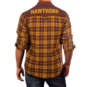 AFL Flannel Shirt Hawthorn Hawks Back