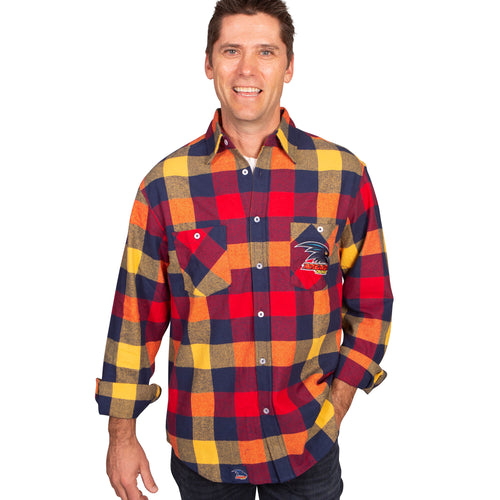 AFL Adelaide Crows 'Lumberjack' Flannel Shirt