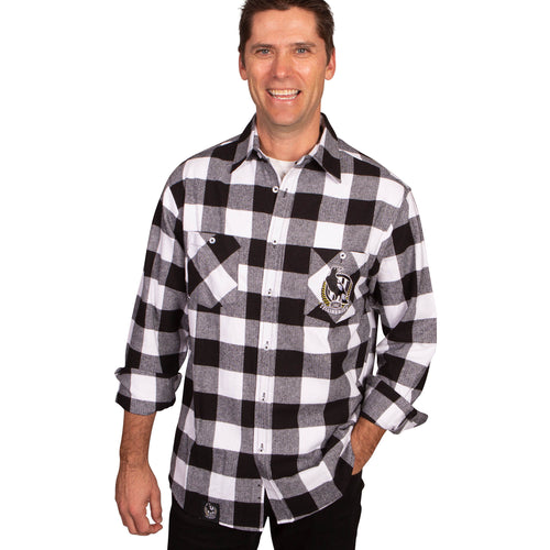 AFL Collingwood Magpies 'Lumberjack' Flannel Shirt