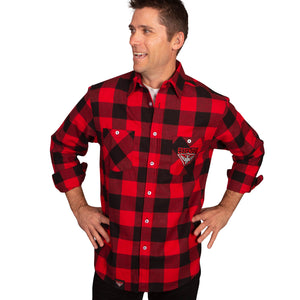 AFL Essendon Bombers 'Lumberjack' Flannel Shirt