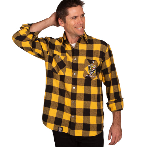 AFL Richmond Tigers 'Lumberjack' Flannel Shirt