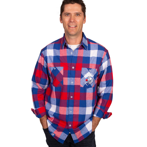AFL Western Bulldogs 'Lumberjack' Flannel Shirt