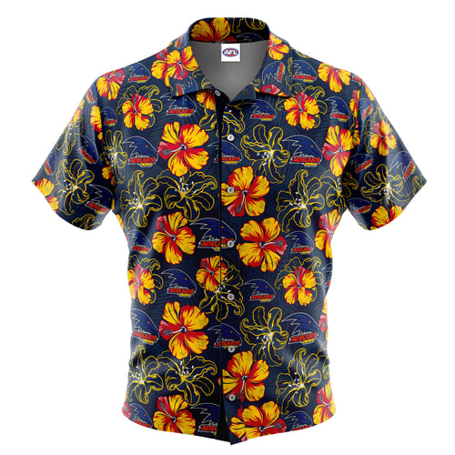 AFL Adelaide Crows 'Floral' Hawaiian Shirt
