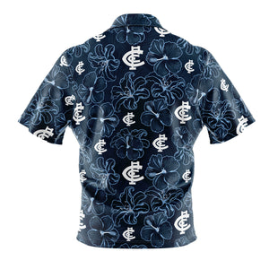 AFL Carlton 'Floral' Hawaiian Shirt