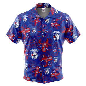 AFL Western Bulldogs 'Floral' Hawaiian Shirt