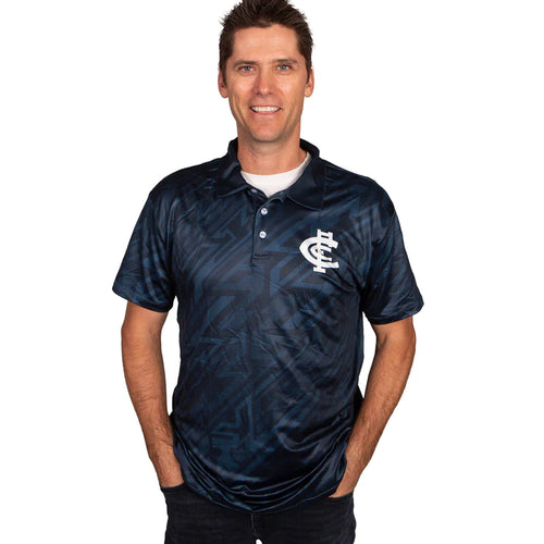 AFL Carlton Par-Tee Golf Polo Shirt