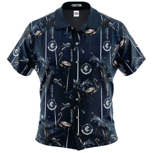 Carlton Blues Hawaiian Shirt Front