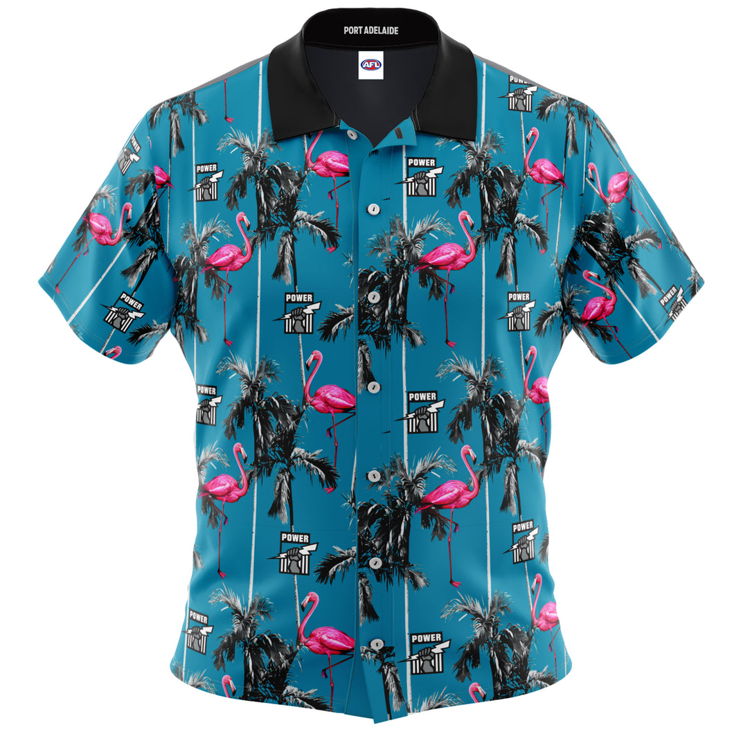 Port Adelaide Hawaiian Shirt Front