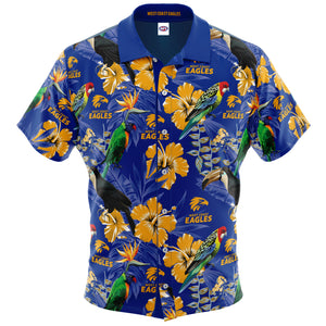 West Coast Eagles Hawaiian Shirt Front