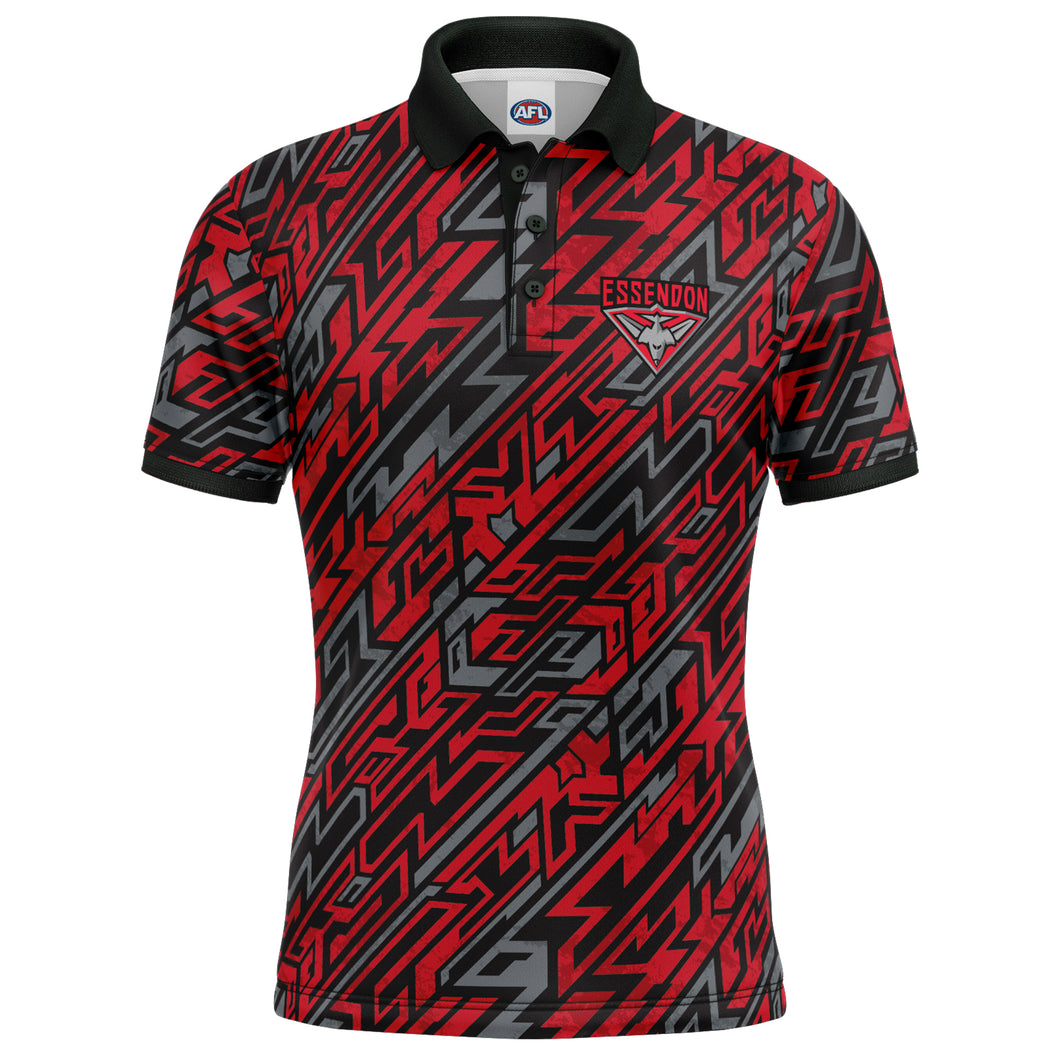 AFL Essendon Bombers Par-Tee Golf Polo Shirt - Main Image