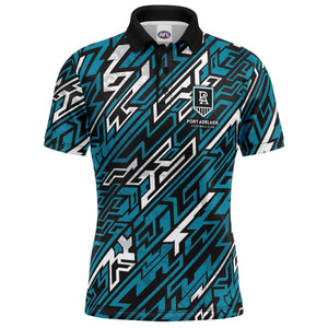 AFL Port Adelaide Par-Tee Golf Polo Shirt