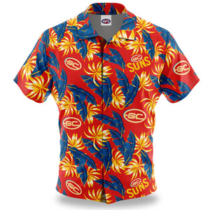 AFL Gold Coast Suns 'Paradise' Hawaiian Shirt
