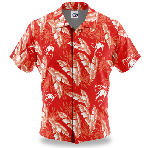 AFL Sydney Swans 'Paradise' Hawaiian Shirt