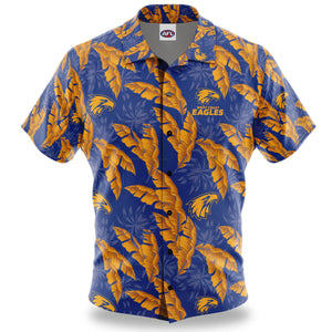 AFL West Coast Eagles 'Paradise' Hawaiian Shirt