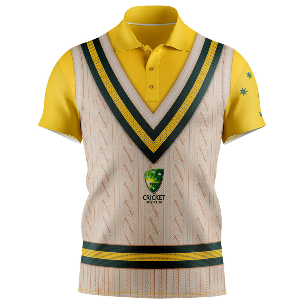 Cricket Australia Sleeveless Vest Polo