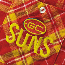 AFL Flannel Shirt Logo Gold Coast Suns