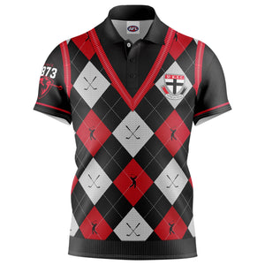 AFL St Kilda "Fairway" Golf Polo Shirt