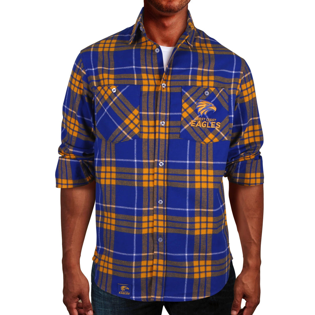 AFL West Coast Eagles Flannel Shirt